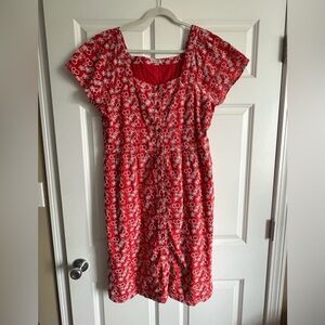 Cath Kidston Cherry Broderie Anglaise Dress UK 18